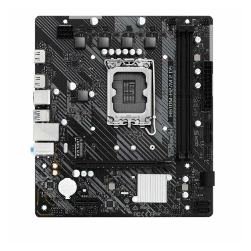 Asrock Материнская плата H610M-H2M2 D5 Socket 1700 IntelH610 2xDDR5-4800 HDMIHDMI 1xPCI-Ex16 1xPCI-Ex1 4xSATA3 1xM2 8Ch Audio GLan 42xUSB20 22xUSB32 1xPS2 mATX RTL 1443800₽