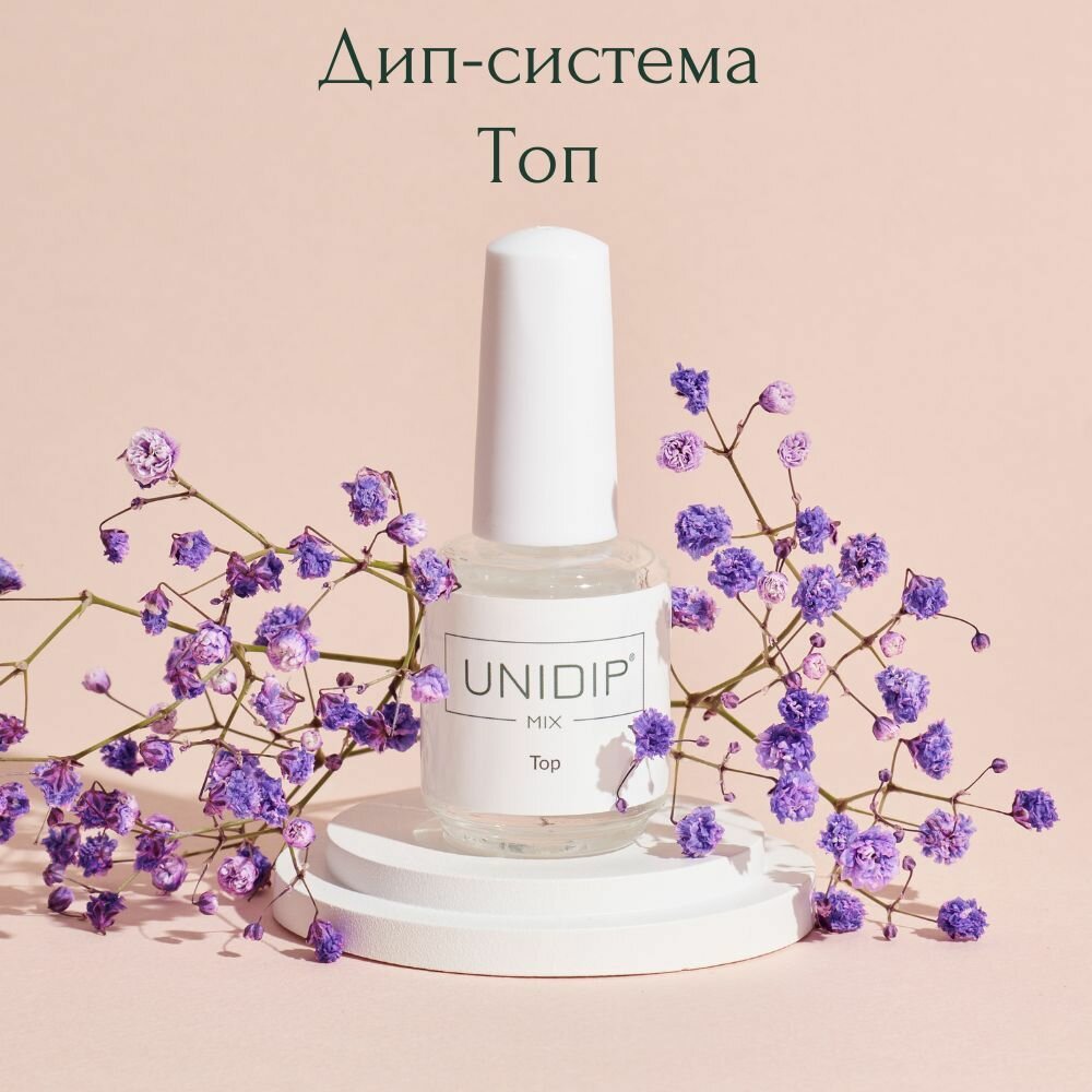 UNIDIP Top для покрытие ногтей без УФ Топ 15 мл.