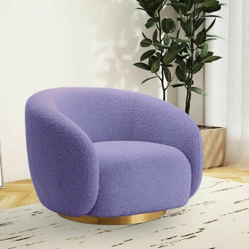 Кресло брайс дизайнерское поворотное, кресло для офиса, кресло в гостиную, кресло для дома, 78x75x70 см, Букле, BedPoint.