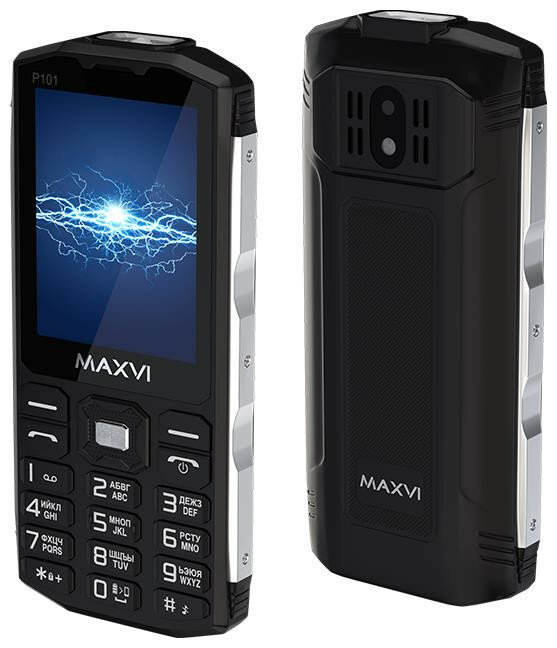 Телефон мобильный (MAXVI P101 Black)