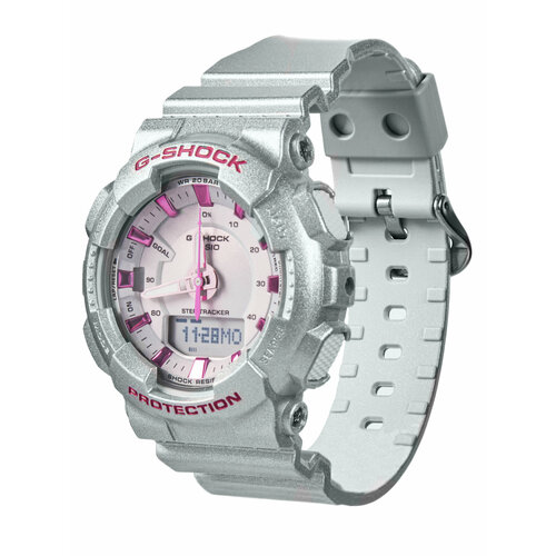 Наручные часы CASIO 01596, серебряный, розовый наручные часы casio g shock gma s110gs 8a серый серебряный