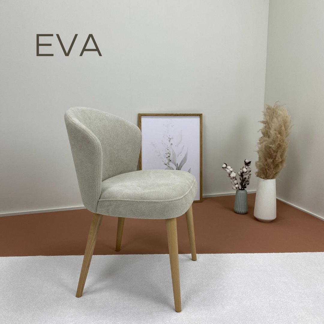 фото Стул EVA, белый букле