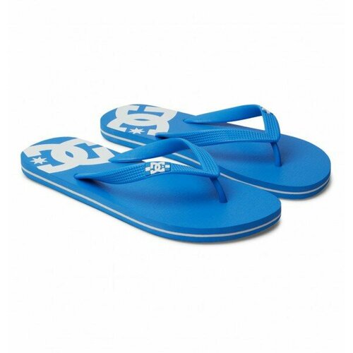 фото Шлепанцы dc shoes, размер 11, blue/white