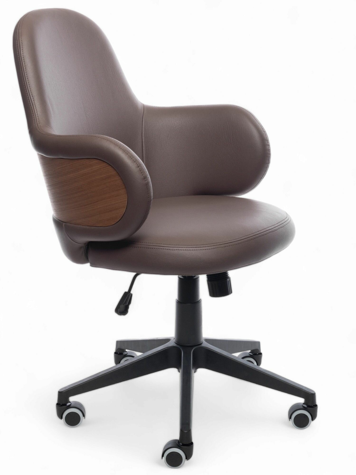 Офисное кресло / Компьютерное кресло Elan Коричневый, экокожа, крестовина, раскачивание