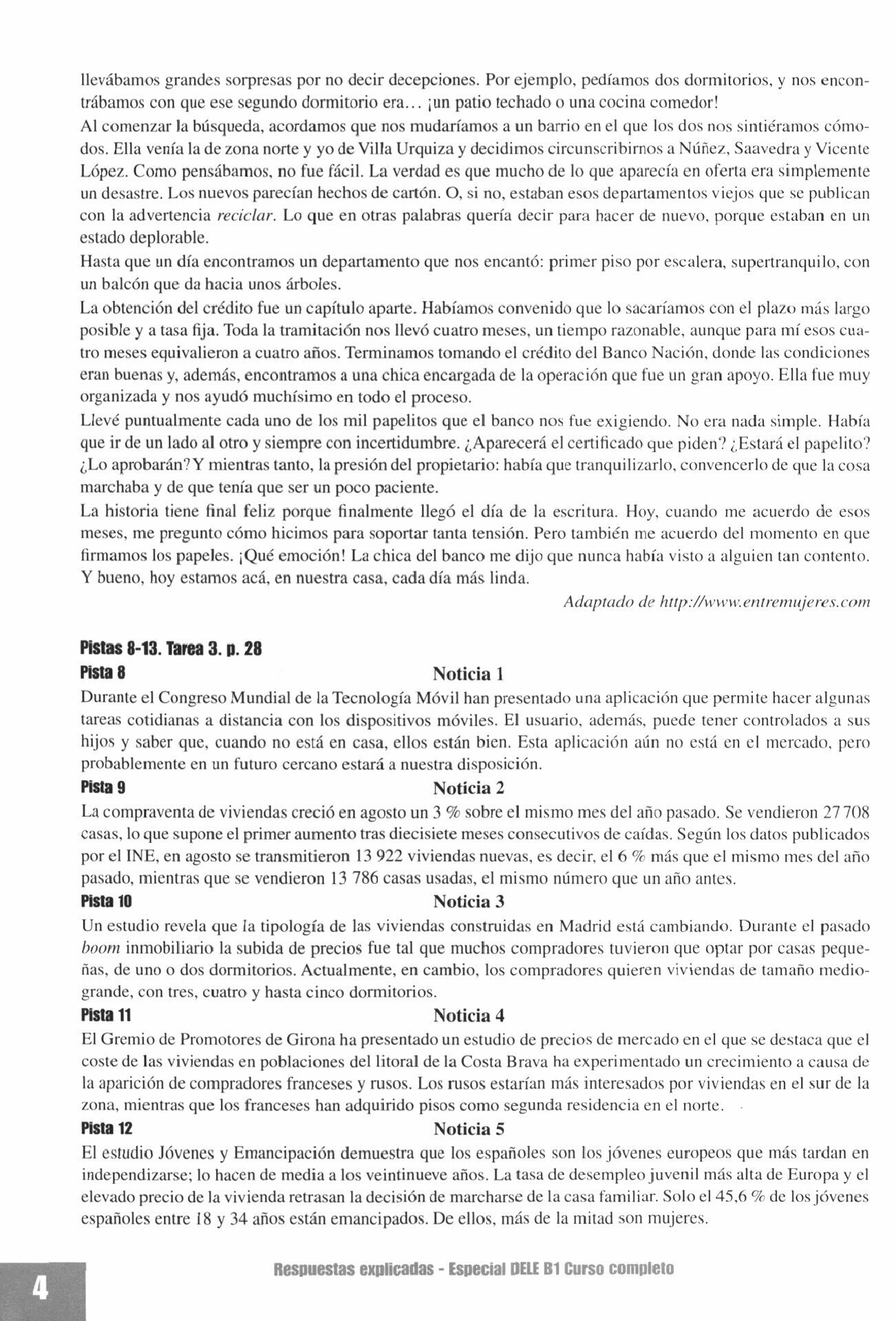 Especial DELE B1. Curso completo. Transcripciones y respuestas explicadas - фото №4