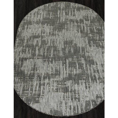 Ковер 506B5 - Овал Серый, Современный, Ковер на пол, в гостиную, спальню, в ассортименте, Турция, Бельгия, Россия (100 см. на 200 см.)