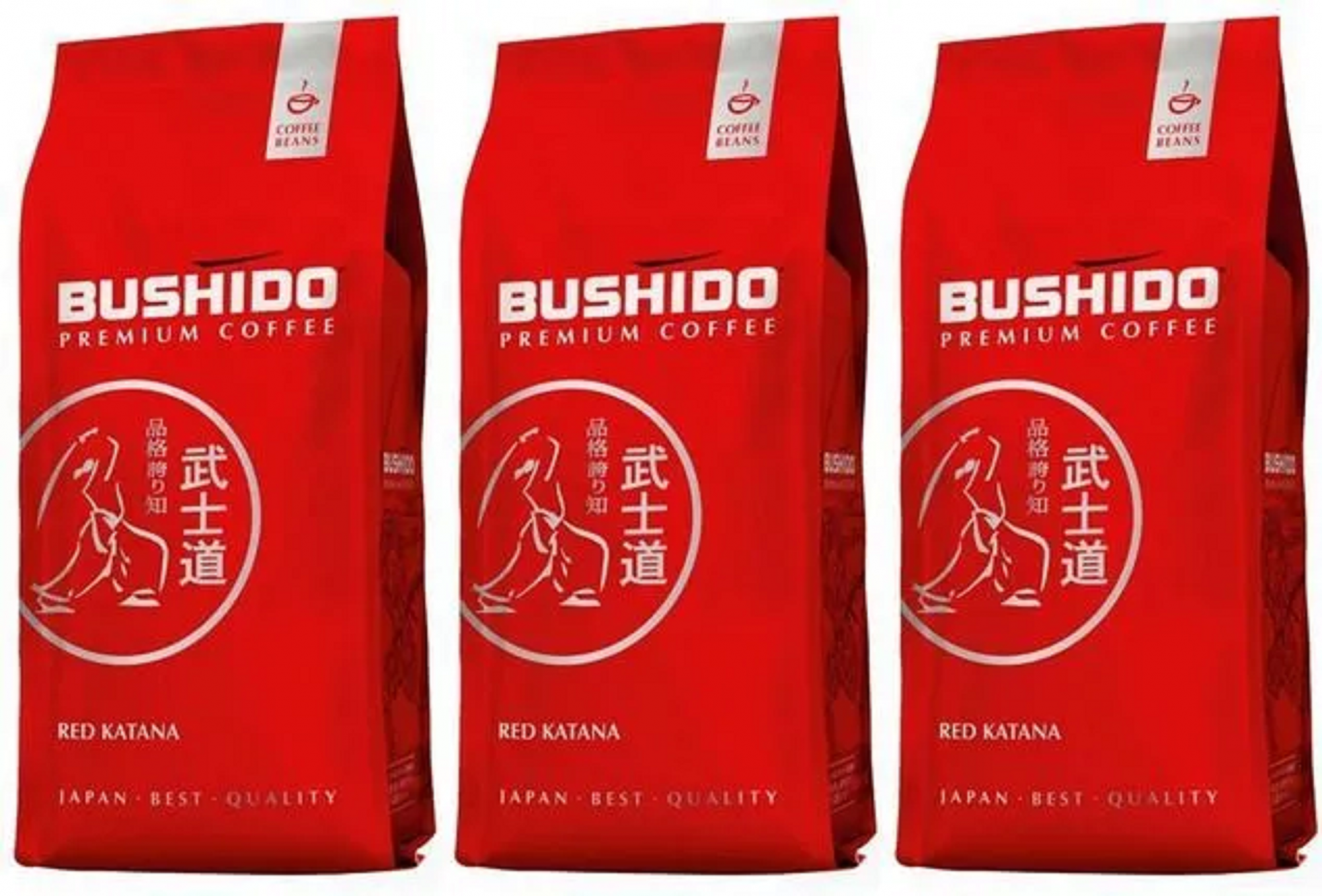 Кофе в зернах Bushido Red Katana, 227 г (Бушидо) х 3 шт