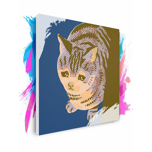 Картина по номерам на холсте Кот Мем Арт 3, 40 х 40 см картина по номерам на холсте кот мем 2 40 х 40 см