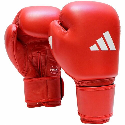 Соревновательные перчатки Adidas IBA - красные, 10 унций