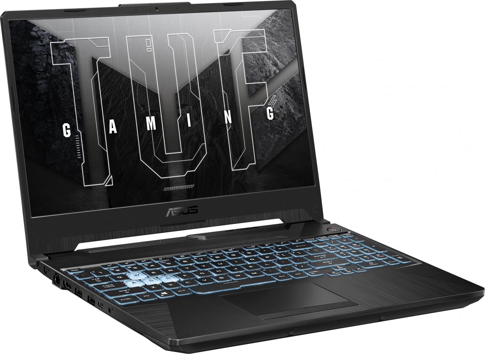 Ноутбук Asus TUF Gaming FA506NF-HN042, 15.6", IPS, AMD Ryzen 5 7535HS, DDR5 8ГБ, SSD 512ГБ, NVIDIA GeForce RTX 2050 4ГБ, черный (90nr0je7-m004r0)