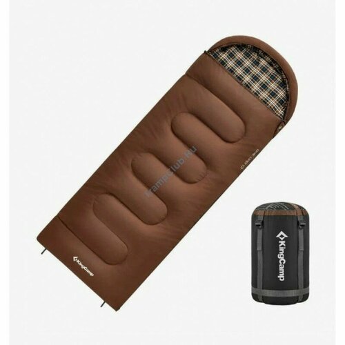 2212 CLOUD 400 -15°С 230х90 спальный мешок (-15С, коричневый правый)