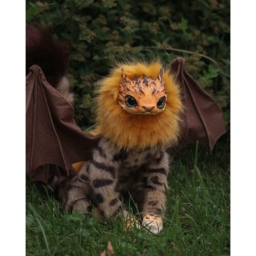 Саламандра. Игрушка авторская, ручная работа, шарнирная