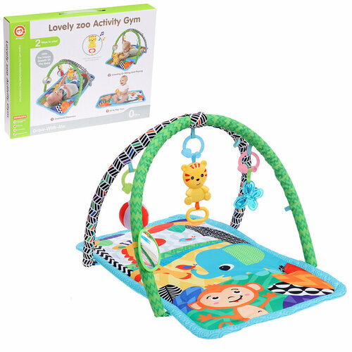 Развивающий коврик Любимый зоопарк цвет синий 2559₽