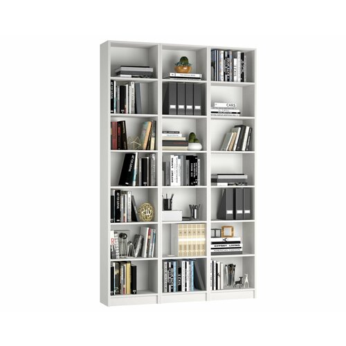 Стеллаж для книг Билли 10 120х237х28 белый 23386₽
