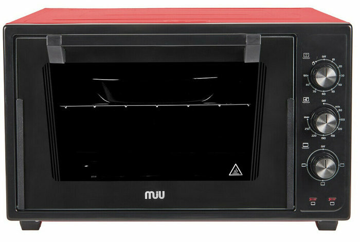 Мини-печь MIU 3603 E, 36 л, черно-красная