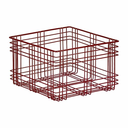 Корзина Moroshka Tartan 19х19х12 см красный 979₽