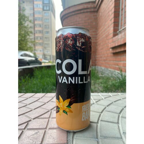 Газированый напиток Fresh bar Cola vanilla 0,45 ж/б 12 штук