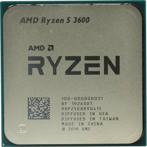 Amd CPU Ryzen 5 3600 OEM Multipack + кулер 3.6GHz up to 4.2GHz 6x512Kb+32Mb, 6C 12T, Matisse, 7nm, 65W, unlocked, AM4