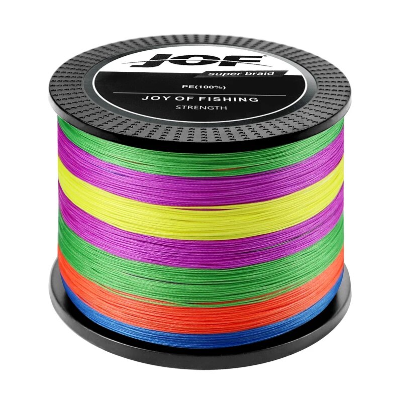 JOF плетеная леска для рыбалки 10LB-82LB Multicolor 300M-x4-8.0-82LB