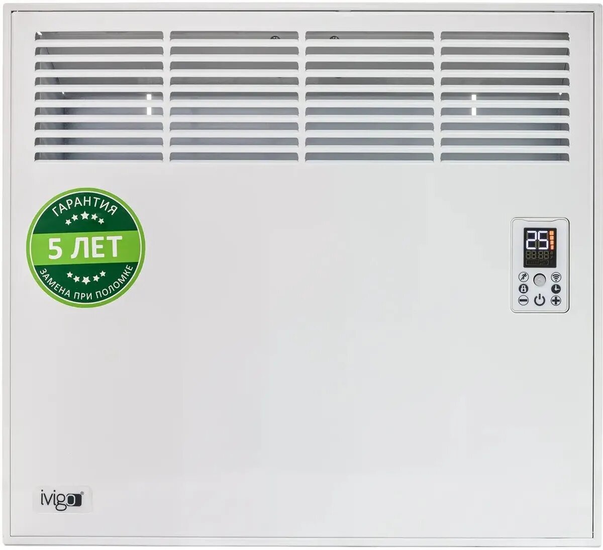 Изображение Конвектор IVIGO EPK-Pro Wi-Fi EPK4550P05, 500Вт, с терморегулятором, с Wi-Fi, белый