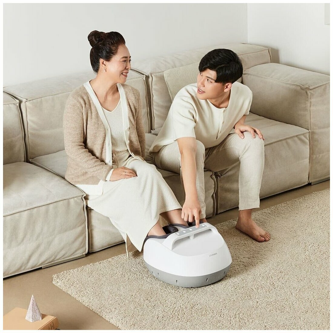 Массажер для ног Xiaomi Leravan Foot Kneading Massage Machine (LJ-ZJ008) - фото №4