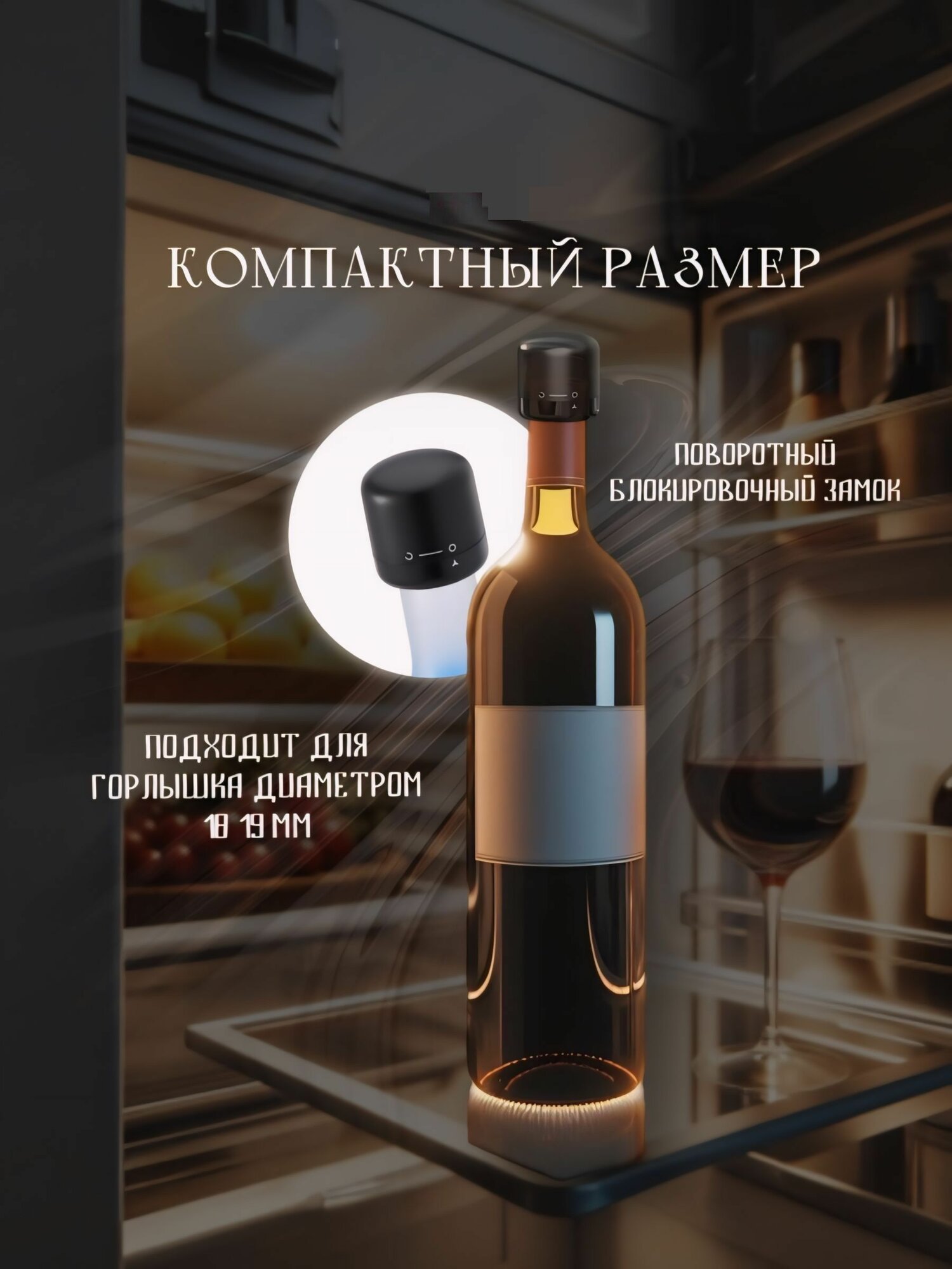 Изображение Пробка вакуумная для вина SP-019