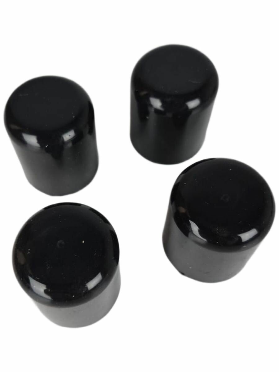 Заглушки силиконовые черные 10мм - 4 шт — фото 1