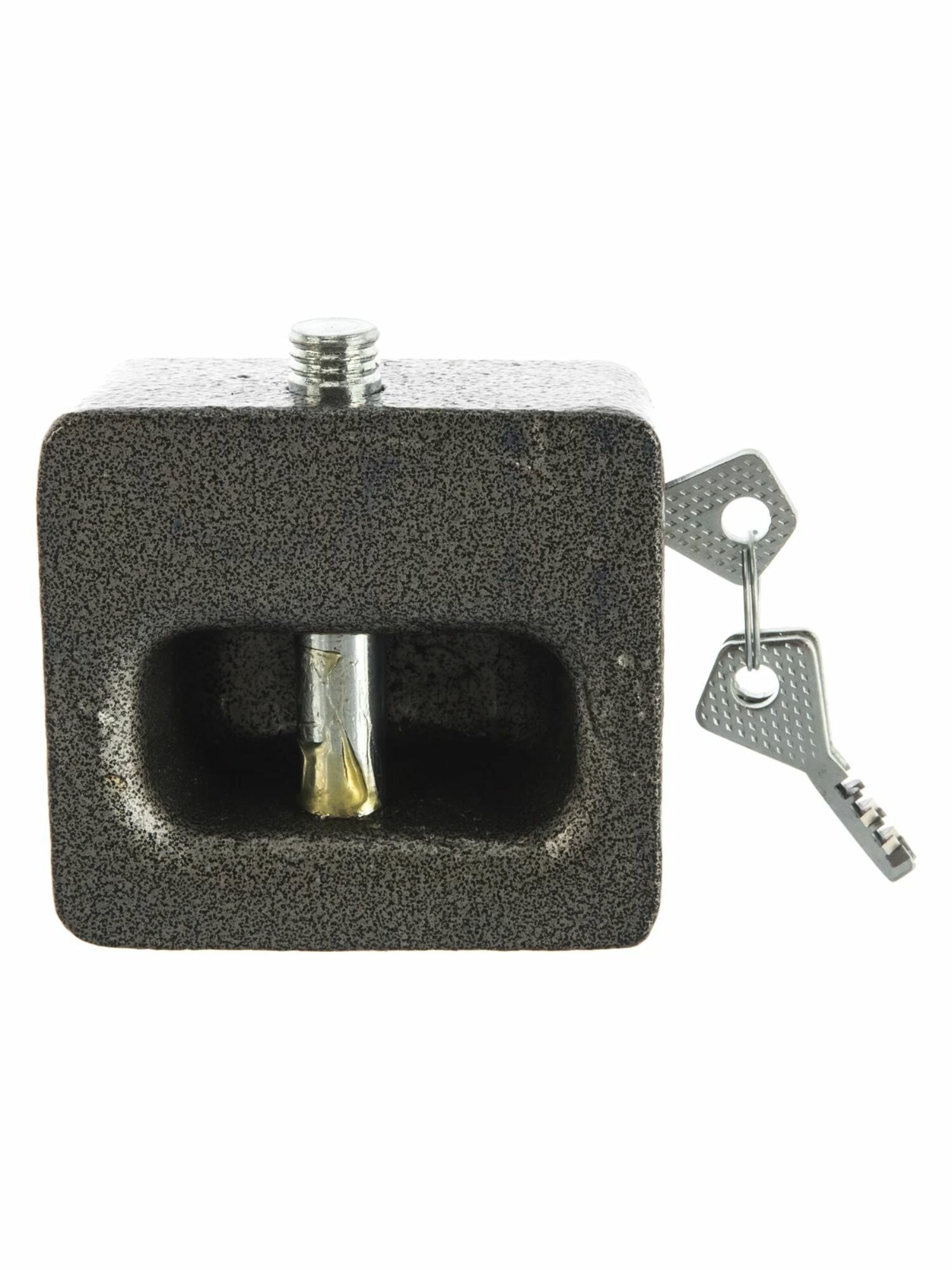 Замок навесной ВС2-10 ЧАЗ, закрытый запорный штырь, ключи 3 шт — фото 1