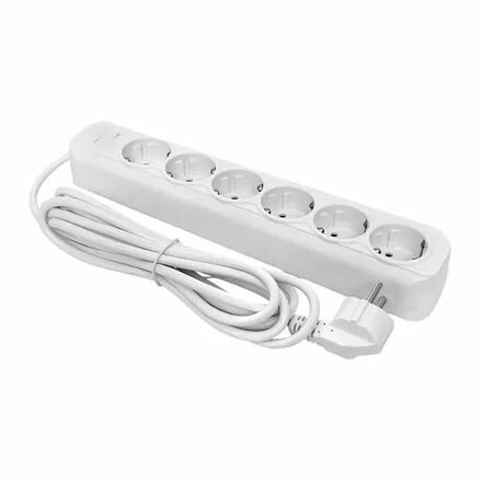 Сетевой фильтр 6*3м 16А/3,2кВт с выкл. c/з ПВС 3x1,0 EKF PROxima — фото 1