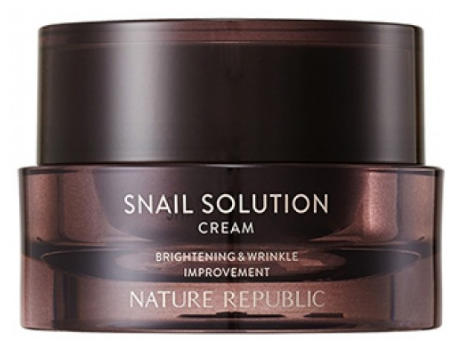 Крем для лица Корейская косметика Snail Solution Cream Nature Republic 52 мл