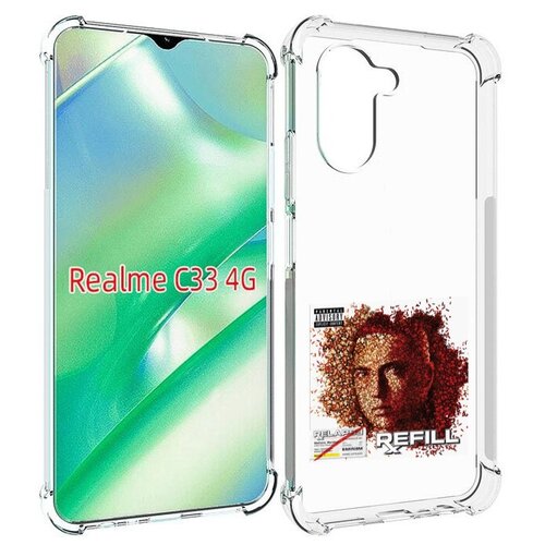 Чехол MyPads Eminem RELAPSE, REFILL для Realme C33 4G задняя-панель-накладка-бампер чехол mypads eminem relapse refill для tecno pova neo 4g задняя панель накладка бампер