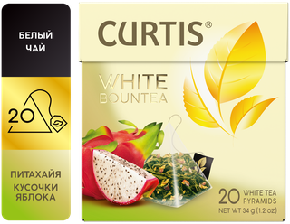 Чай Curtis "White Bountea" белый с добавками, 20 пирамидок