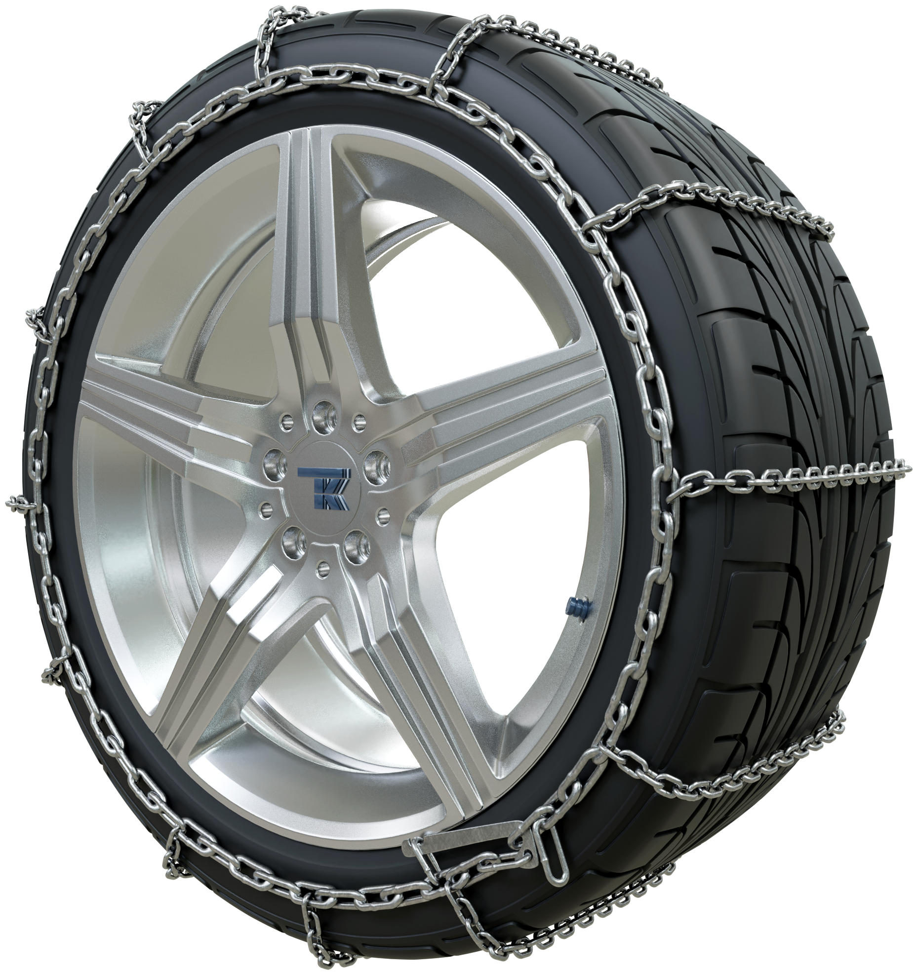 Цепи противоскольжения 295/55 R17 GROSCO для легковых автомобилей Диаметр прутка цепи 6 / Рисунок Лесенка