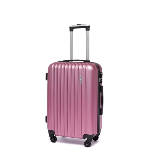 Чемодан Lacase, 50 л, размер M, розовый