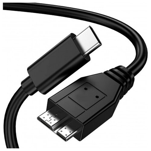 Кабель USB-C - micro USB 3.0 тип B для портативных внешних дисков, 0.3 м, KS-is кабель супер длинный usb type c usb c 3 метра 2а ks is