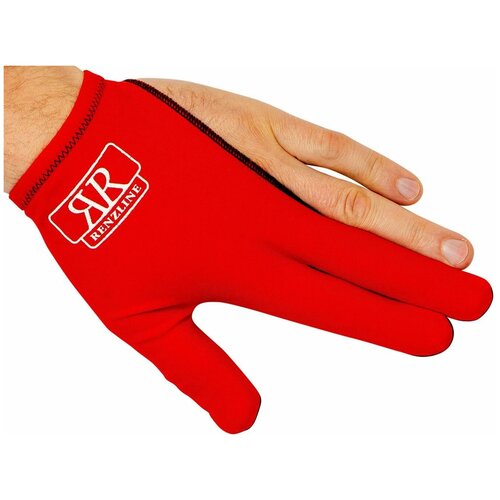 фото Итальянаская перчатка для игры в бильярд longoni renzline красная