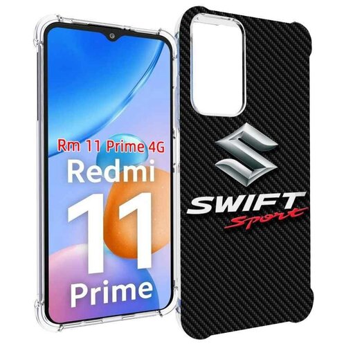 Чехол MyPads suzuki сузуки 1 мужской для Xiaomi Redmi 11 Prime 4G задняя-панель-накладка-бампер чехол mypads nissan ниссан 1 мужской для xiaomi redmi 11 prime 4g задняя панель накладка бампер