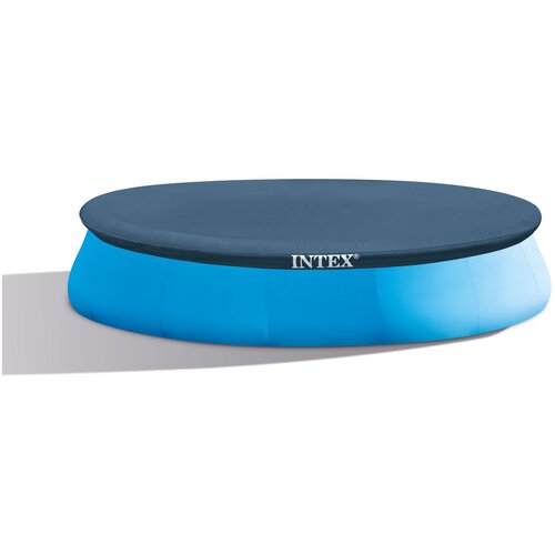 Тент для бассейна Easy Set Intex, 244см, синий, ПВХ, натяжной, круг