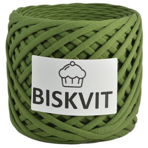Трикотажная пряжа Biskvit (хаки) 1 шт. трикотажная пряжа biskvit тёмно зелёный 1 шт
