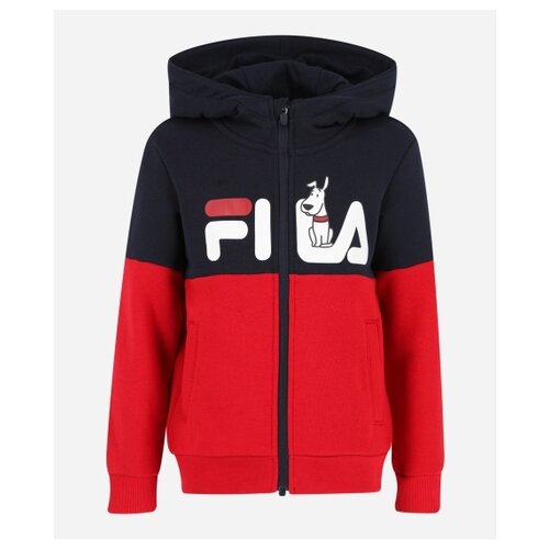 Толстовка FILA 111614-MH для мальчика, цвет синий/красный, размер 104