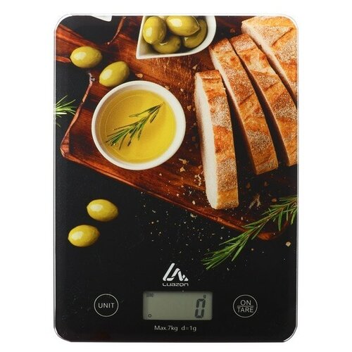Весы кухонные LuazON LVK-701 Италия, электронные, до 7 кг весы кухонные италия электронные до 7 кг