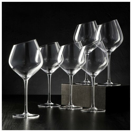 Набор бокалов для вина «Иллюзия», 550 мл, 10×24 см, 6 шт