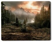 Коврик для мыши skyrim пейзаж лес - 1