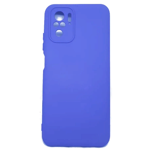 фото Силиконовый soft touch чехол для xiaomi redmi note 10 / 10s фиолетовый с мягкой вкладкой внутри shok365