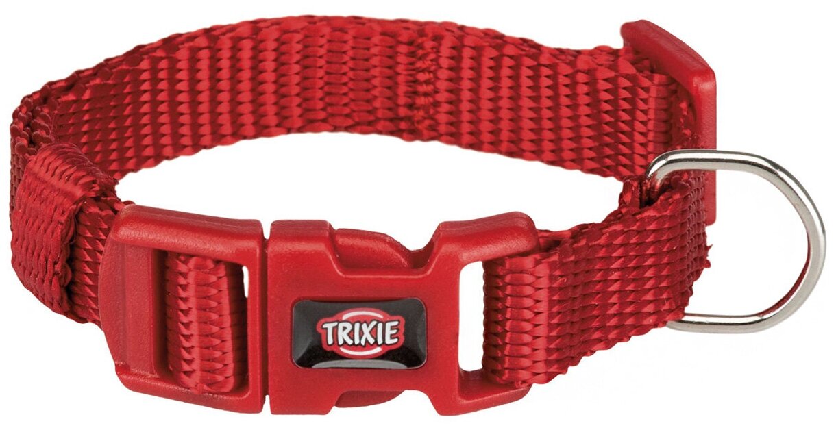 Ошейник для собак Trixie Premium S–М нейлон красный 15 мм 30 – 45 см (1 шт)