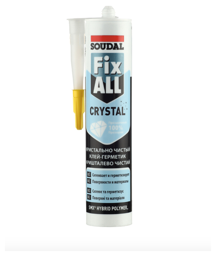 фото Клей-герметик гибридный Soudal Fix All Crystal прозрачный 290 мл