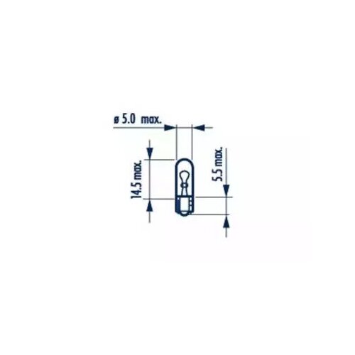 Лампа w1,2w 12v 1,2w w2x4,6d, narva, 17037