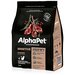 ALPHAPET SUPERPREMIUM сухой корм для взрослых кошек и котов с чувствительным пищеварением с ягненком 400г х 3 шт