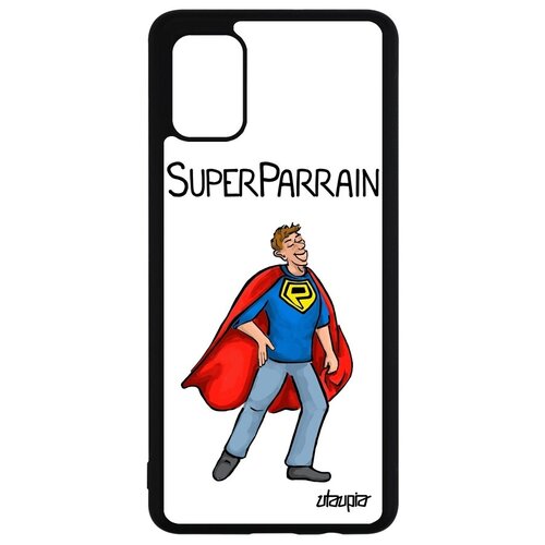 фото Противоударный чехол на телефон // samsung galaxy a51 // "суперкрестный" шутка рисунок, utaupia, белый