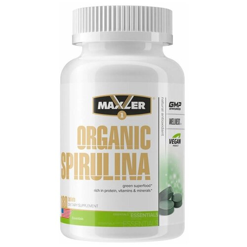 Maxler Organic Spirulina 500 мг. (180 таб